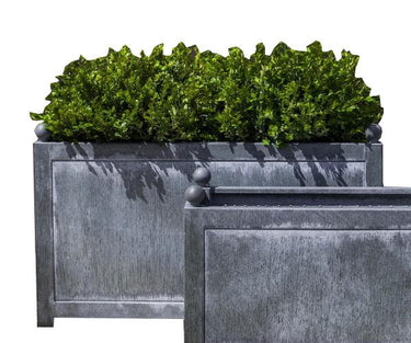 Campania International Zinc coated Steel Box Hill Lg Rectangle planter Urn/Planter Campania International